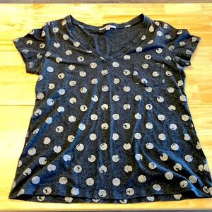 Cute Patterned Gap Pocket Tee